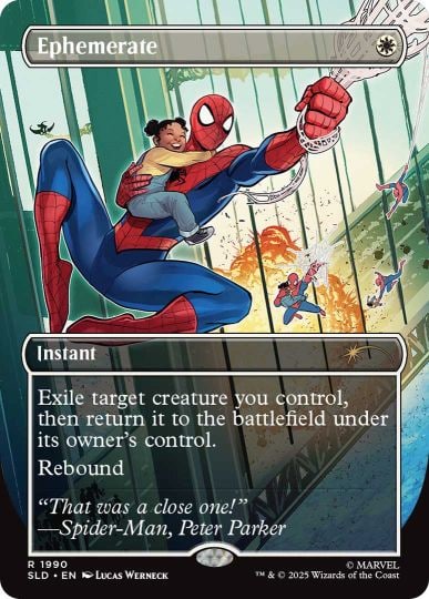 ephemerate spider man magic the gathering