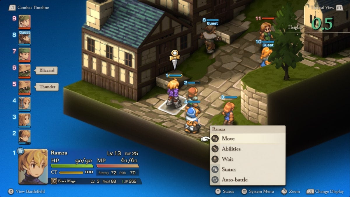 Combat in Final Fantasy Tactics - The Ivalice Chronicles