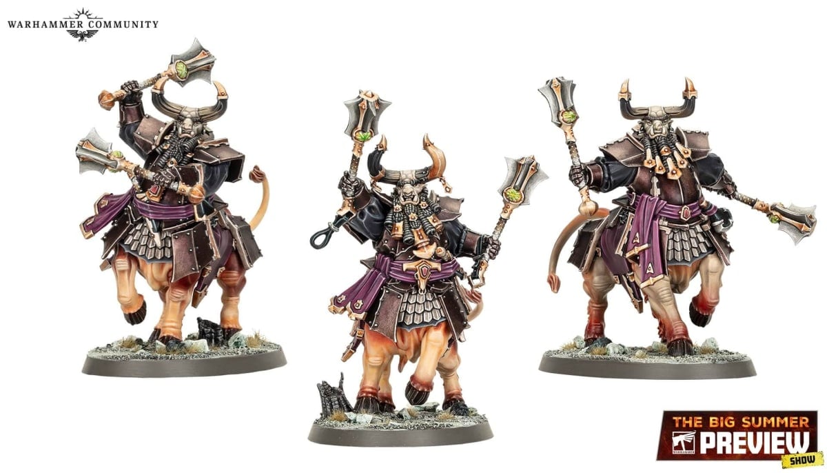 Age of Sigmar Helsmiths of Hashut Bull Centaurs.