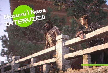 Naoe and Yasuke overlook a vista from a temple