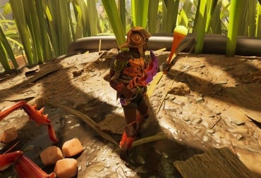 Willow holding the Crimson Avenger secret weapon in Grounded 2