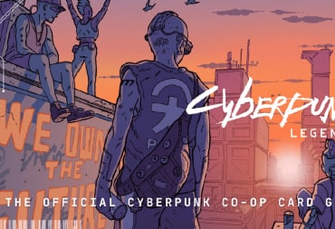 A group of youth in a city block at sunset. The title, "Cyberpunk Legends" is in the lower right corner in white text.