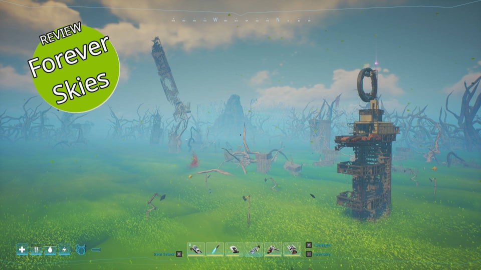 The Underdust Laboratory Tower Seen From a Distance in Forever Skies