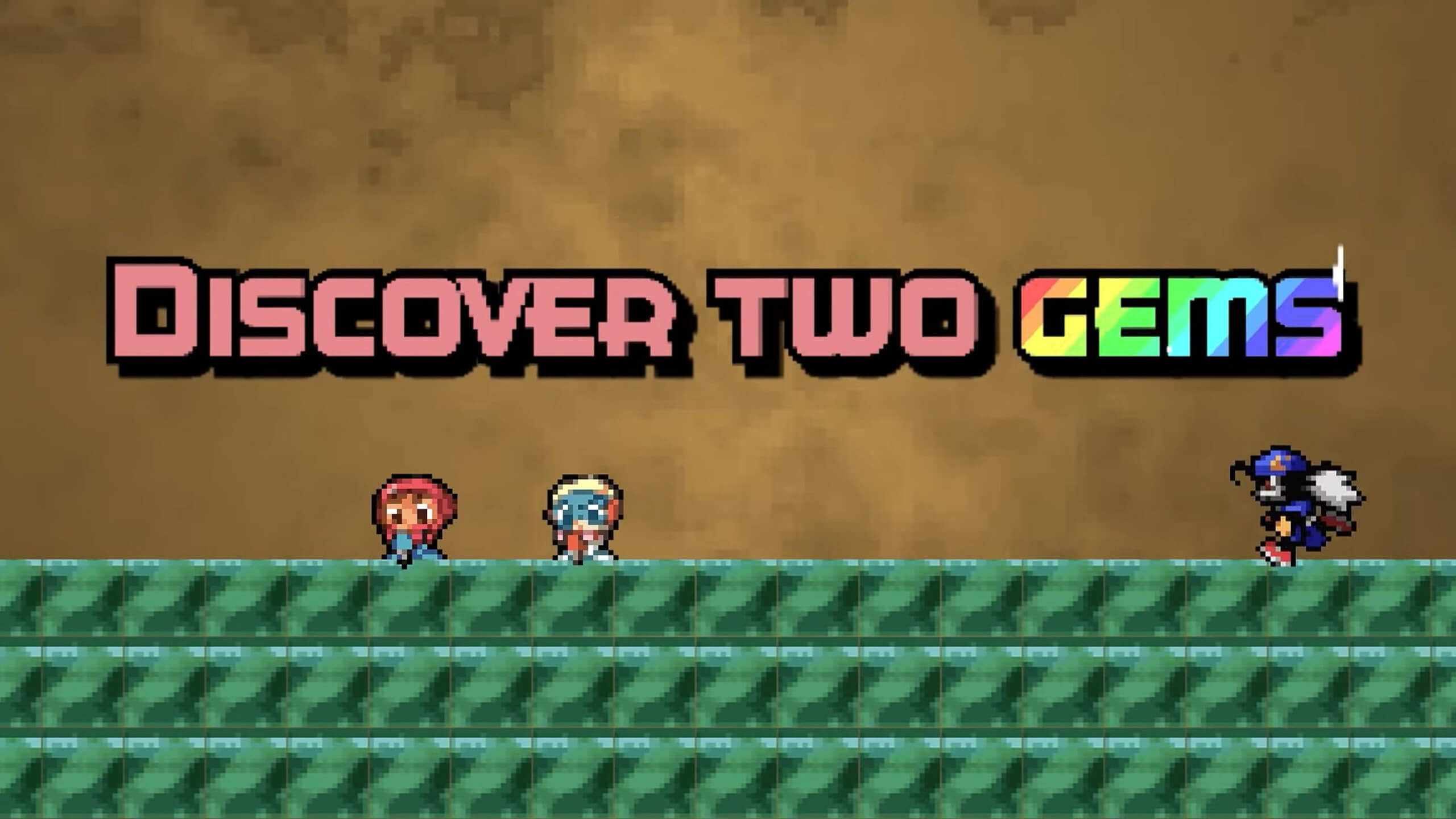 Text reading "Discover Two Gems" and the characters from Mr. Driller 2 and Klonoa: Empire of Dreams, both of which are being added to Nintendo Switch Online