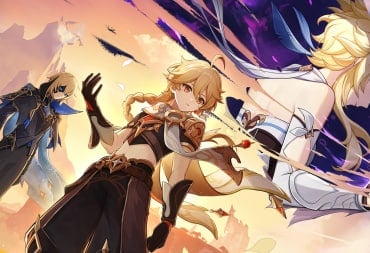 The main character and two other characters in key art for Genshin Impact Version 5.7
