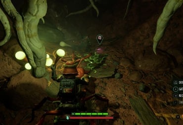 Dead body and a gray optical disk in Grounded 2