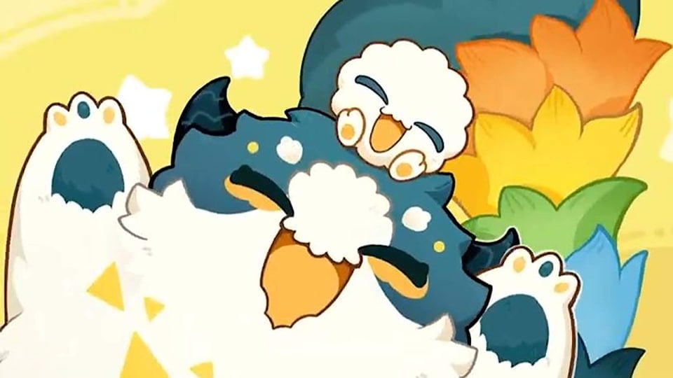Two cuddly-looking creatures in artwork for the HoYoverse game Petit Planet