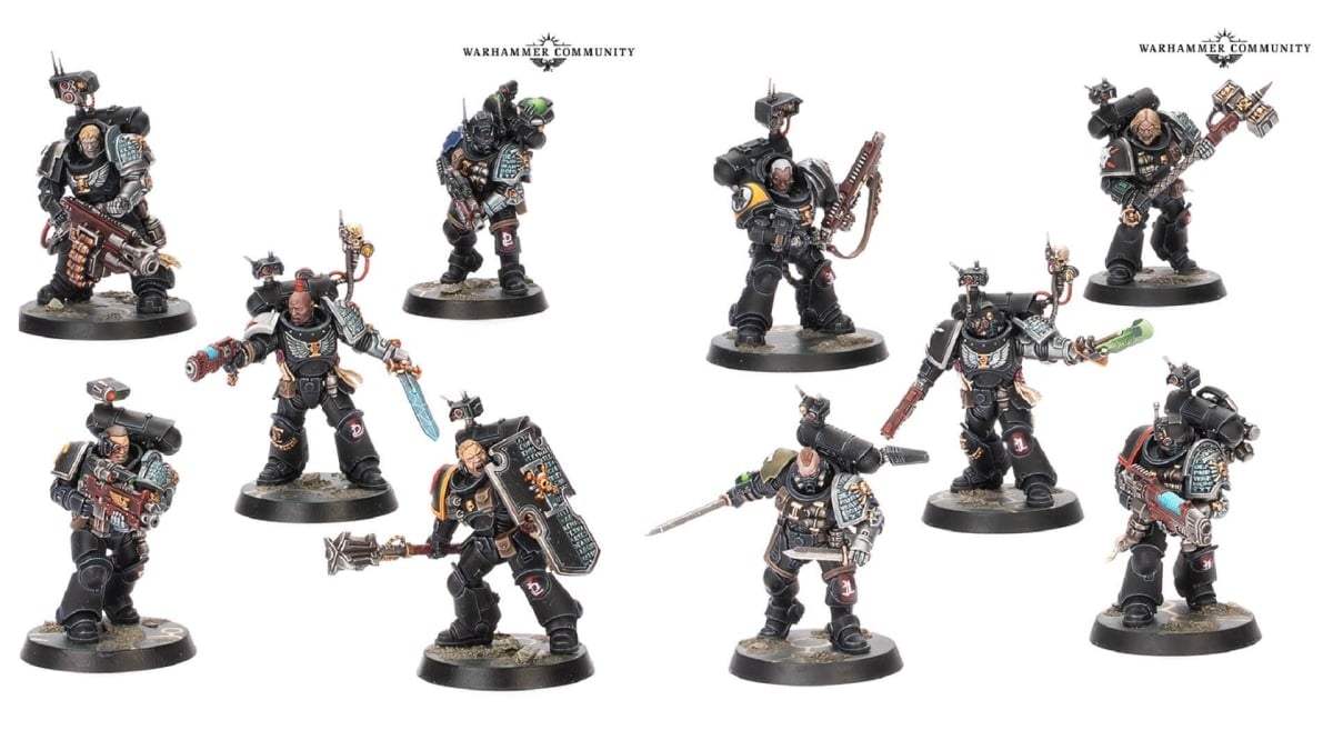 Kill Team Tomb World Deathwatch Operatives.