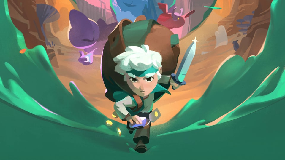 Will with a sword in key art for Moonlighter 2: The Endless Vault
