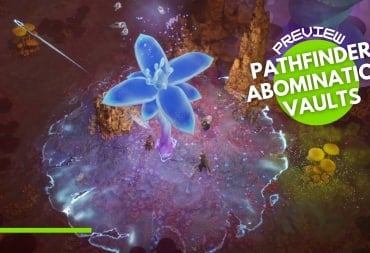 A large blue fire surrounded by a green mist.