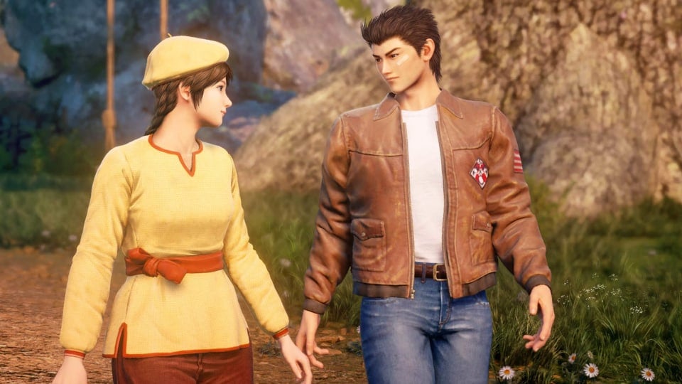 Ryo and Shenhua walking side-by-side in Shenmue III
