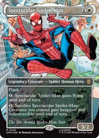 six arm spiderman mtg card