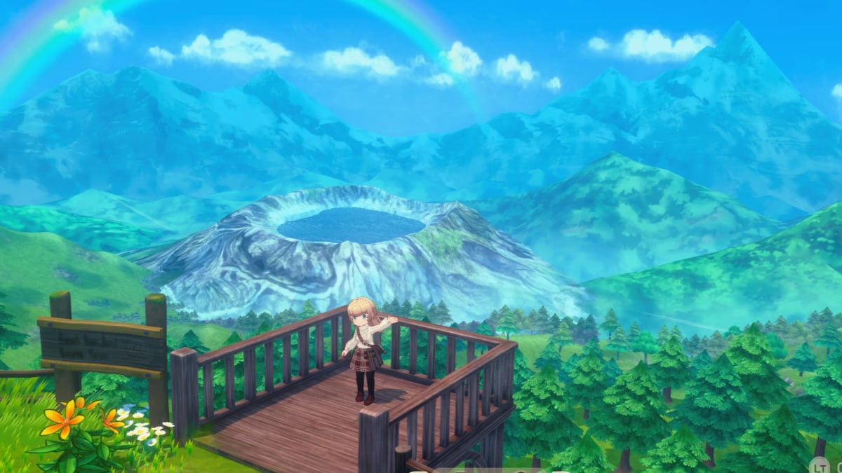 mountain view in Story of Seasons Grand Bazaar 