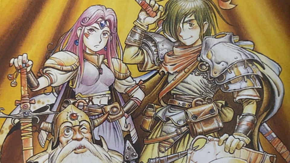 A cover of a group of adventurers in a room full of treasure.