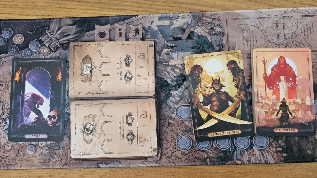 The Witcher Path of Destiny story cards.