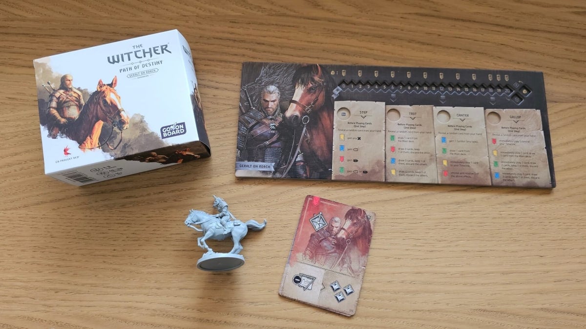 The Witcher Path of Destiny Geralt on Roach expansion.