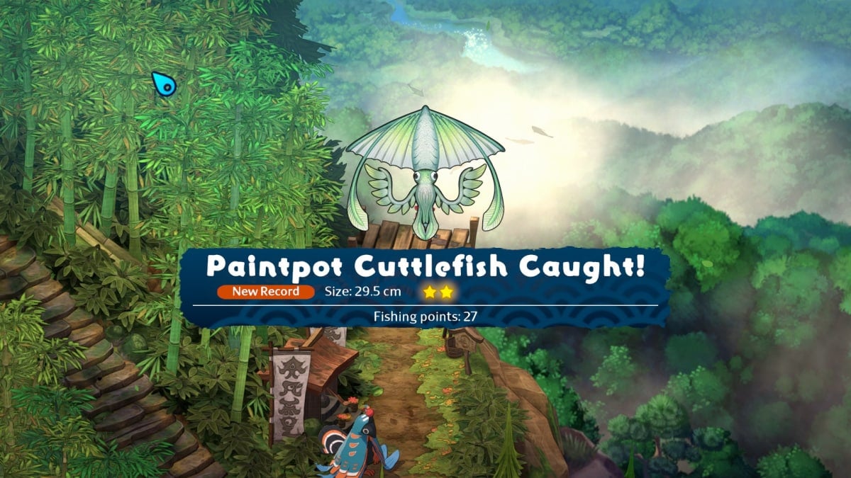 Towa and the Guardians of the Ancient Tree fishing