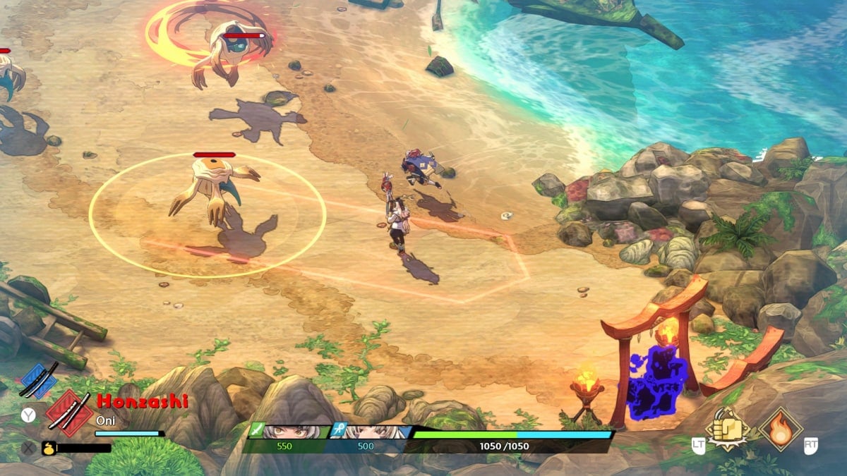Towa and the Guardians of the Ancient Tree Tsurugi Kagura gameplay
