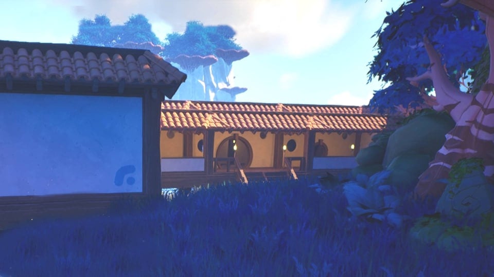 A Waterfront Building with a Tree Next to it in Voyagers of Nera