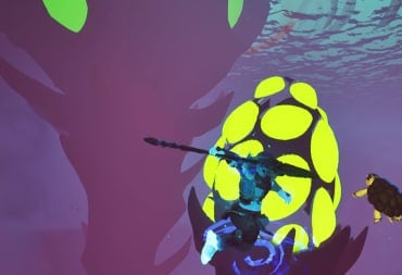 Attacking an Abyssal Spire with a Spear Underwater in Voyagers of Nera