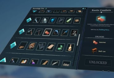 The Knowledge Tree in Voyagers of Nera at an Angle with Rustic Comforts Highlighted