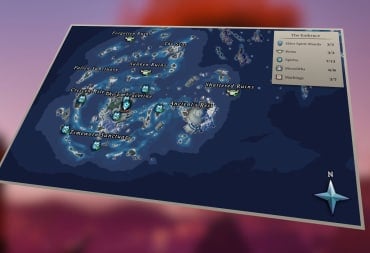 The Voyagers of Nera Map at an Angle Over a Blurred Background