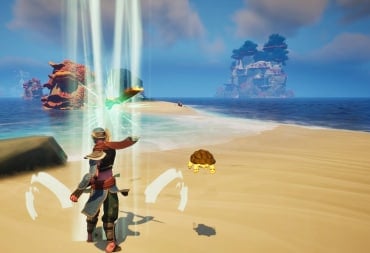 Using the  Windswell Spirit Ability on a Beach in Voyagers of Nera