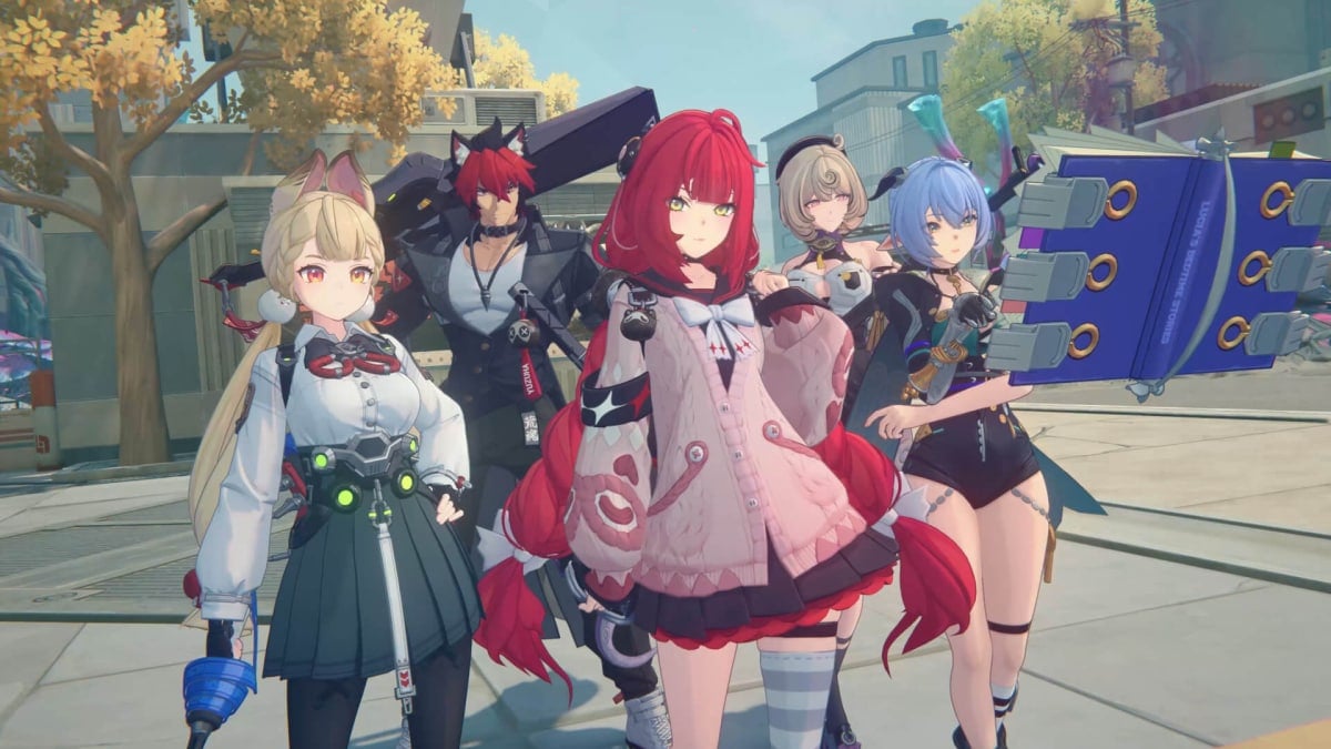 The five characters who make up Zenless Zone Zero Version 2.3's Spook Shack faction